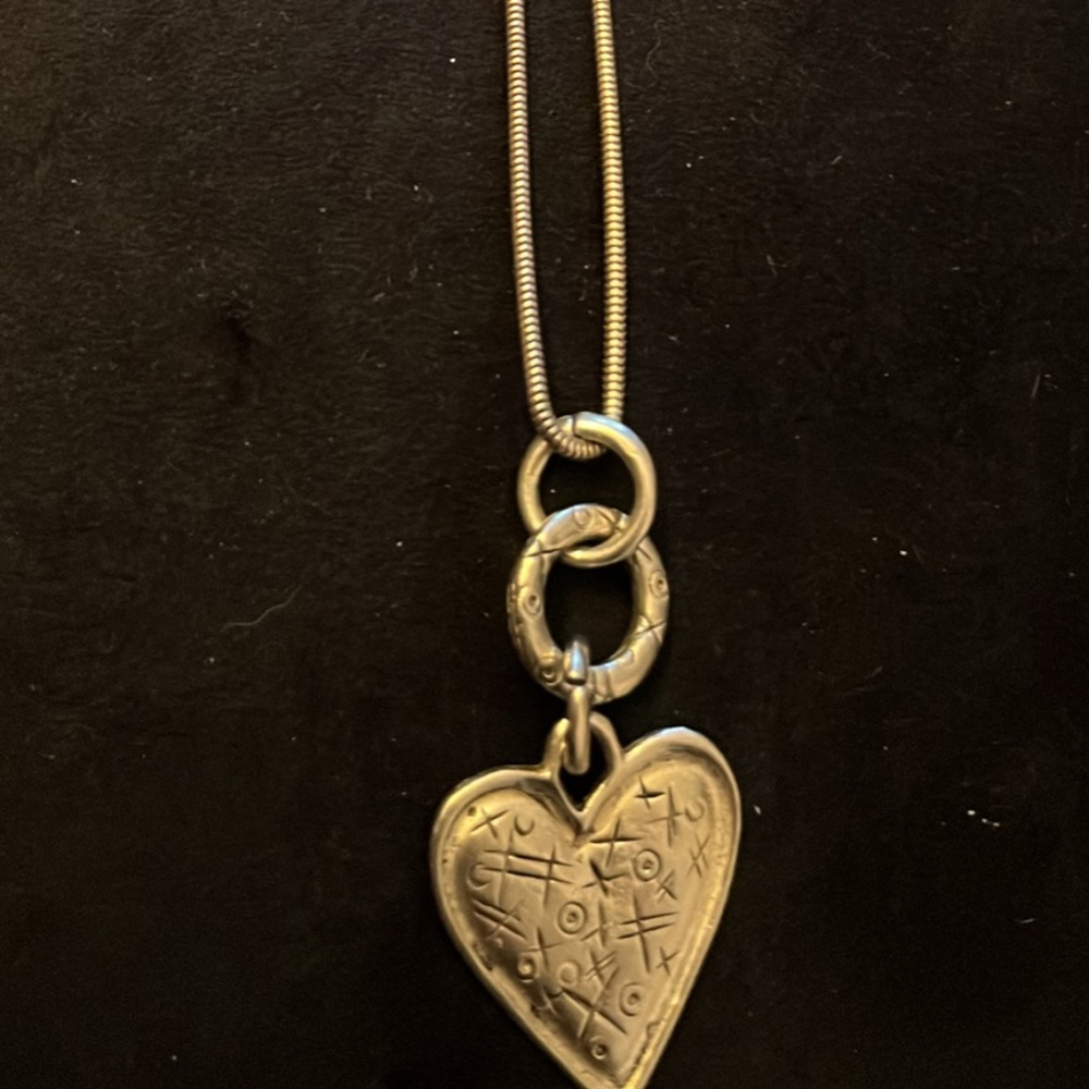 Brighton heart shaped pendant with snake chain